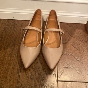 I Crew Size 7 Nude Mary Jane Flats